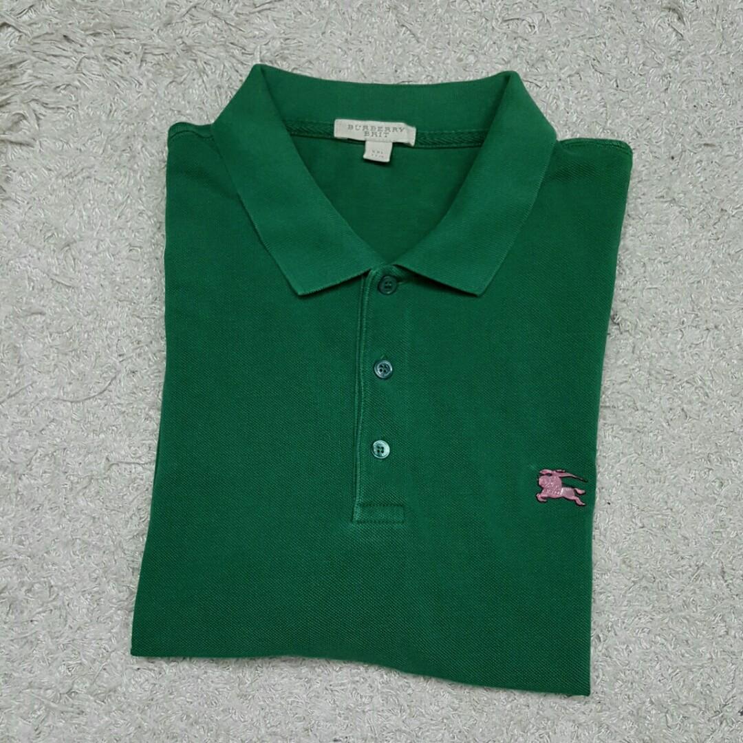Burberry t shirt mens green sales