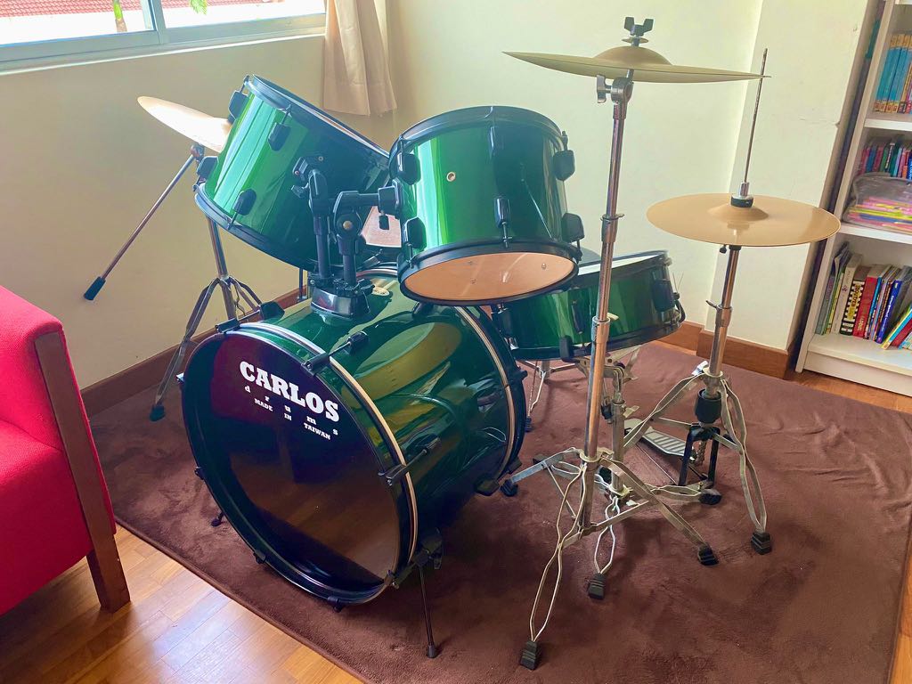 Carlos Drum Set, Hobbies & Toys, Music & Media, Musical Instruments on