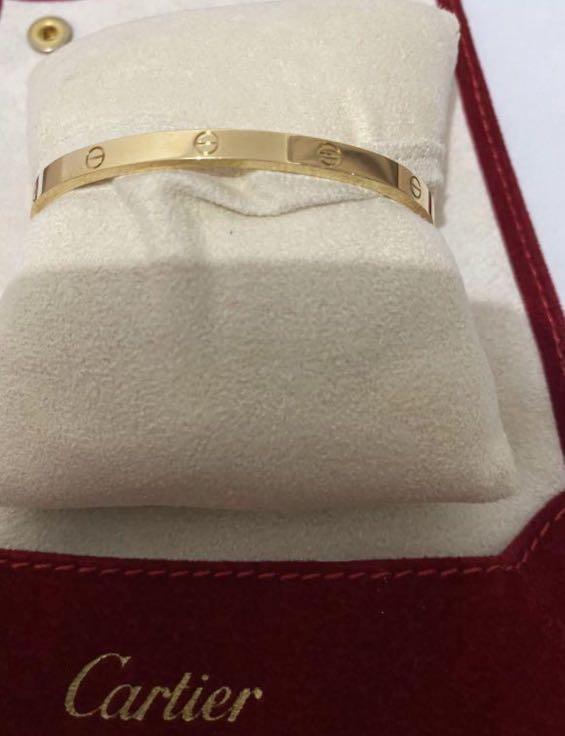 CARTIER LOVE BRACELET SM 18k yellow gold thin Women s Fashion