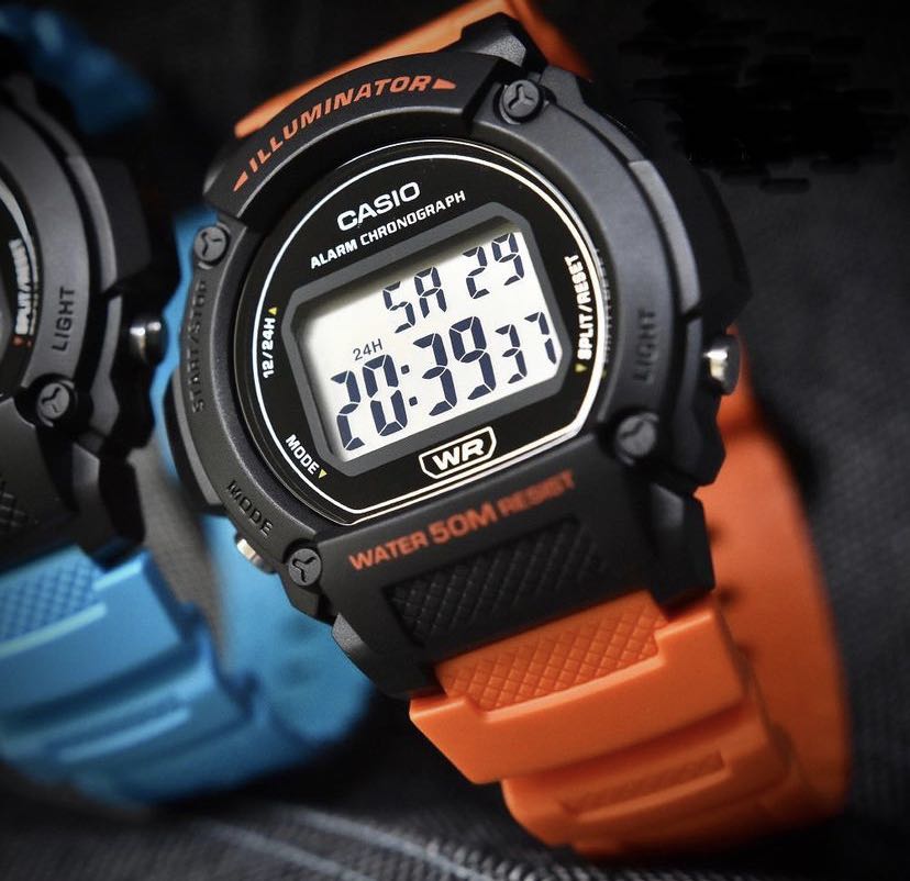 Casio illuminator 2025 orange