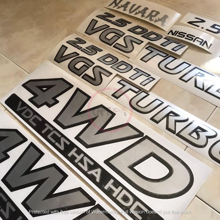 CFS254 NISSAN NAVARA NP300 4WD VDC TCS HSA HDC Logo 2.5 DDTi VGS Turbo ...