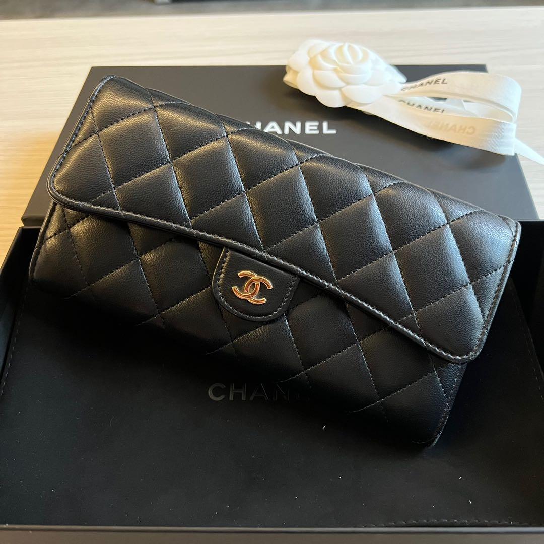 Chanel Classic Flap Long Wallet, Luxury, Bags & Wallets on Carousell