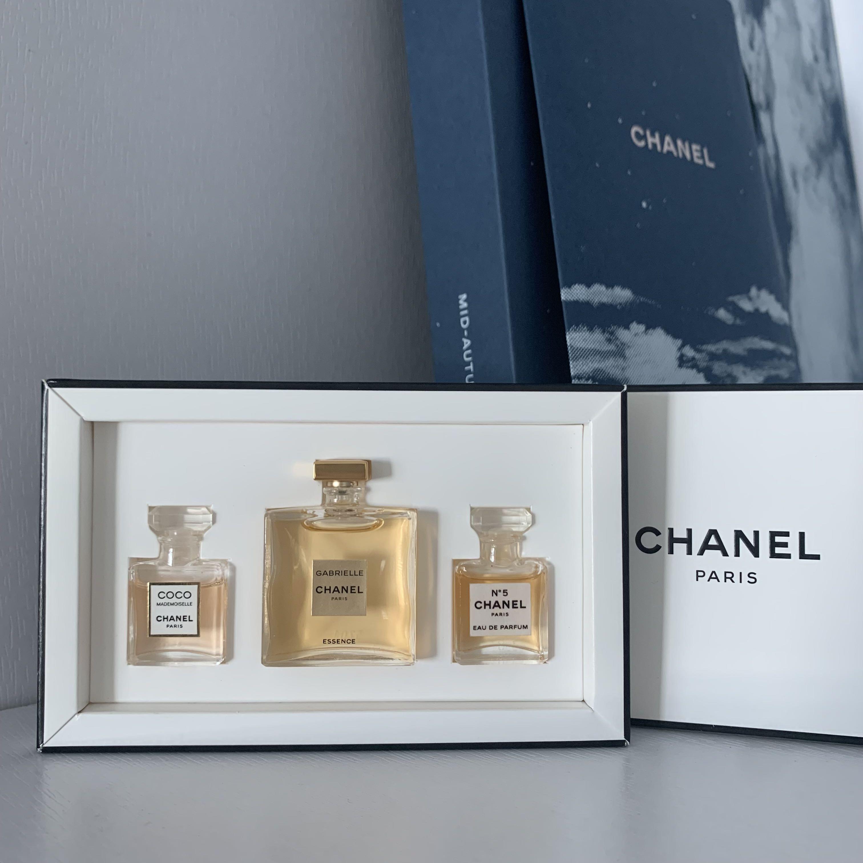 5pc Chanel Fragrances Of The 20s Mini Parfum Gift Set Cuir de