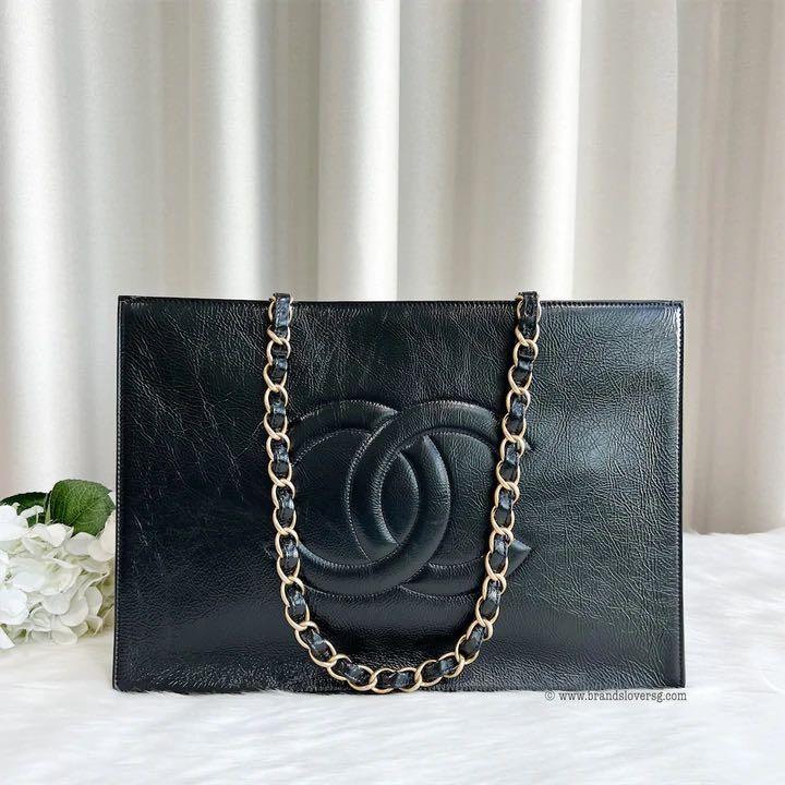 ✖️SOLD✖️ Chanel Timeless CC Medium Tote in Glossy Distressed
