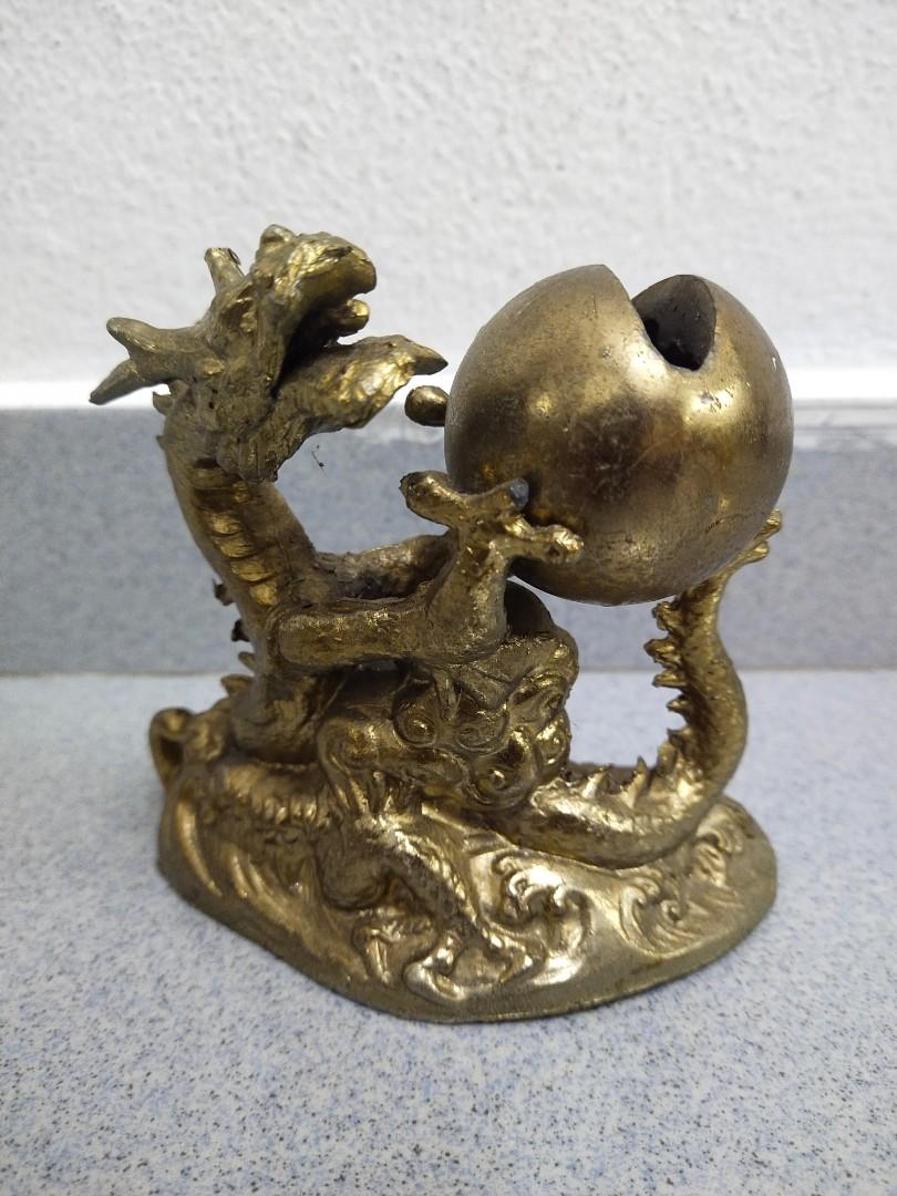 Chinese dragon brass statue, Everything Else, Others on Carousell