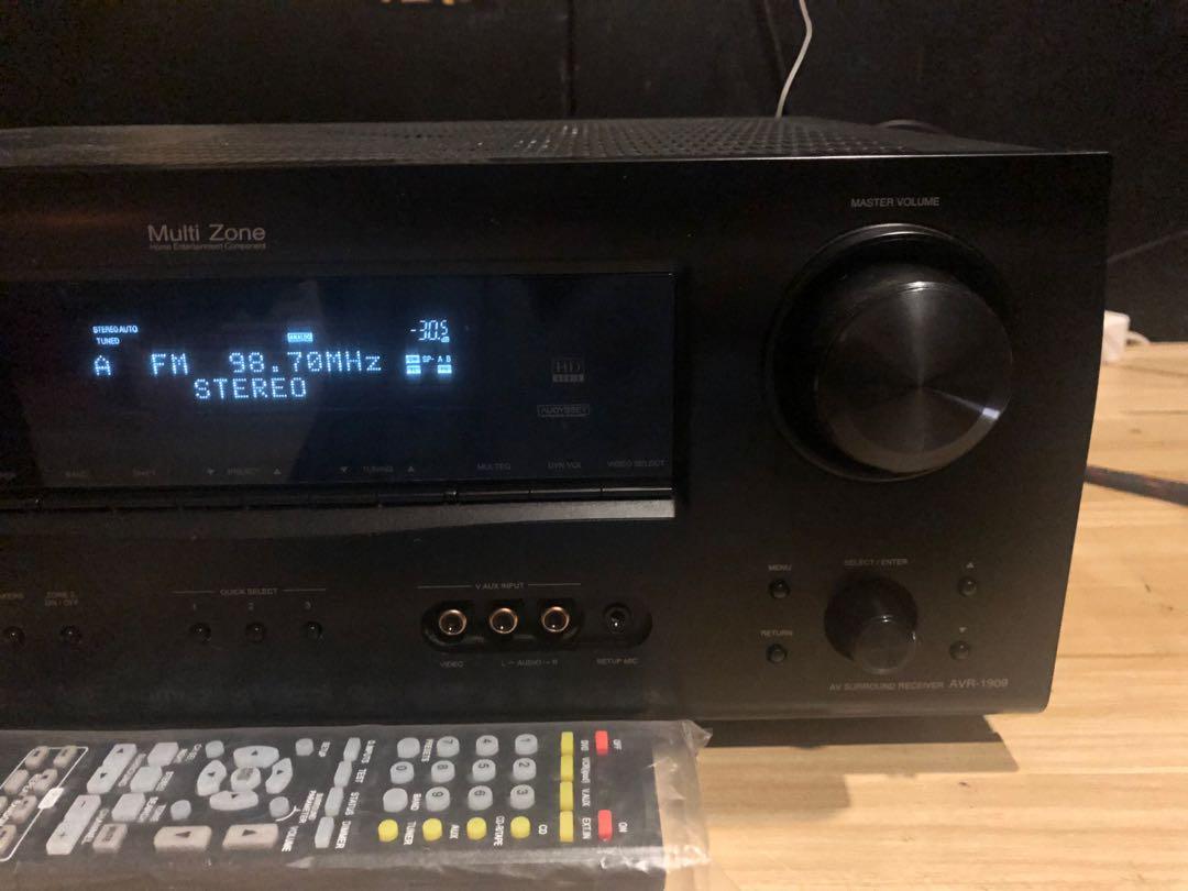Denon AVR1909 7.1 High Definition A/VReceiver HDMI 1080p Scaler