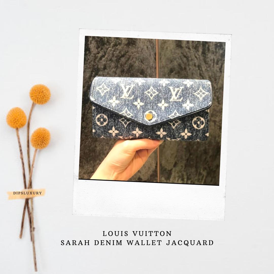 Louis Vuitton Jacquard Denim Sarah Wallet