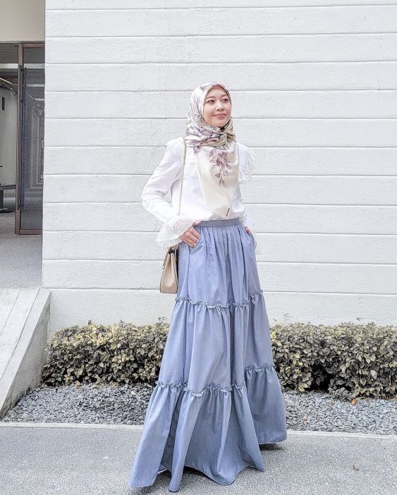 Skirt discount jeans muslimah