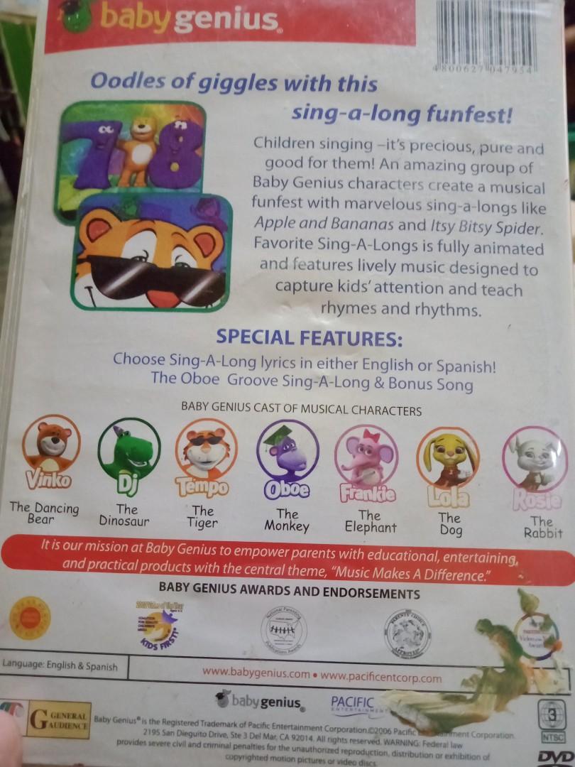 Favorite Sing-A-Longs (Category: Infant Playtime) located in Quezon City. Submitted by Dbakerbel_th (Listing ID 1153162146, Image 2). Description: ✅0-36 months.