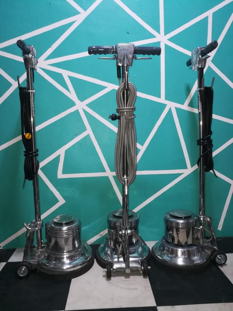 FLOOR POLISHER HEAVY DUTY (Category: Cleaning Tools & Supplies) located in Manila. Submitted by ghelzkie (Listing ID 1153354603, Image 3). Description: FLOOR POLISHER HEAVY DUTY LOW SPEED /WET & DRY model 330 / 13" inch 246 watts 220v 60 cycles 21kgs 1/3 hp 190 rpm ATTACHED ACCESSORIES WARRANTY PARTS AND SERVICES FREE DELIVERY WITHIN METRO MANILA GOOD AS NEW / READY TO USED WE ALSO HAVE AVAILABLE !📢 JANITORIAL SUPPLIES PADS: RED, GREEN, WHITE, B