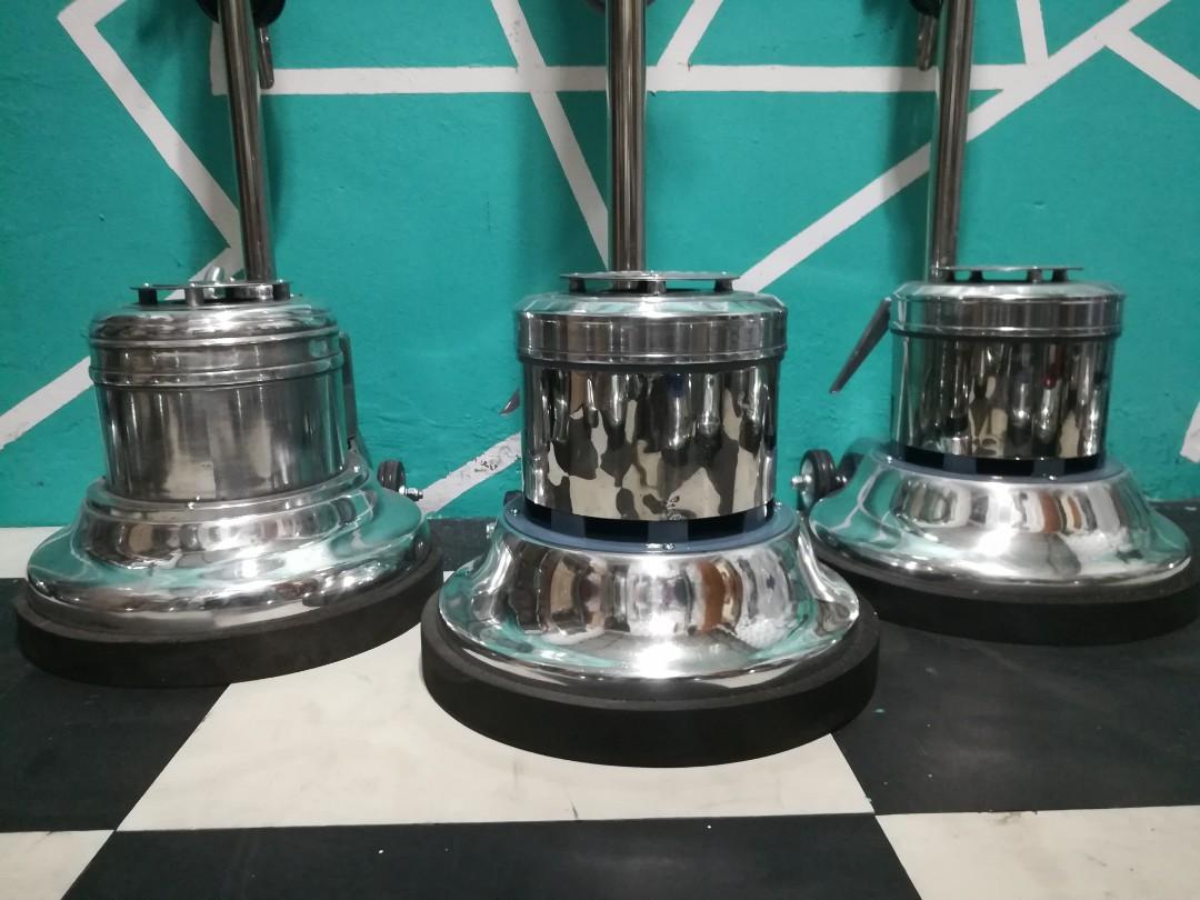 FLOOR POLISHER HEAVY DUTY (Category: Cleaning Tools & Supplies) located in Manila. Submitted by ghelzkie (Listing ID 1153354603, Image 2). Description: FLOOR POLISHER HEAVY DUTY LOW SPEED /WET & DRY model 330 / 13" inch 246 watts 220v 60 cycles 21kgs 1/3 hp 190 rpm ATTACHED ACCESSORIES WARRANTY PARTS AND SERVICES FREE DELIVERY WITHIN METRO MANILA GOOD AS NEW / READY TO USED WE ALSO HAVE AVAILABLE !📢 JANITORIAL SUPPLIES PADS: RED, GREEN, WHITE, B