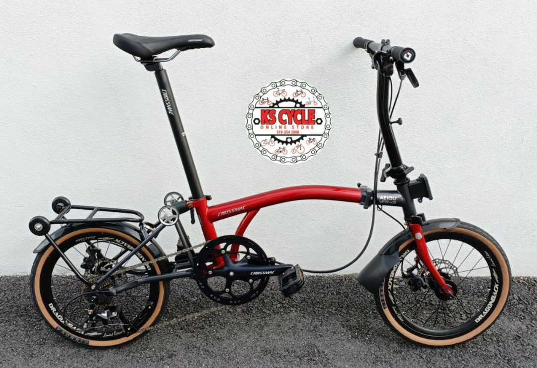 Folding Bike Trifold Crossmac 9speed Sports Equipment Bicycles