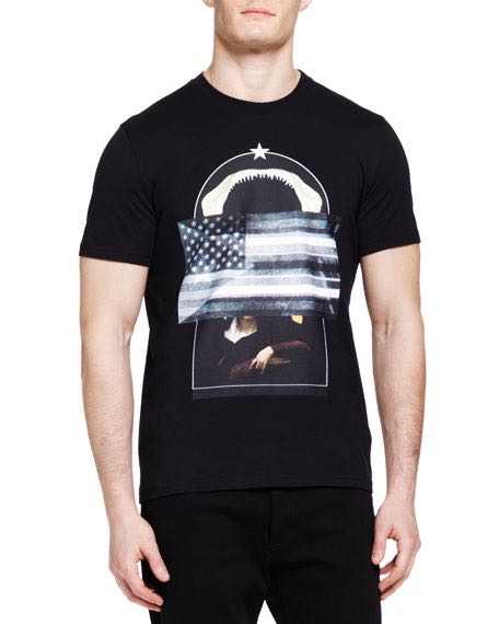 Givenchy American Flag Shark Tooth, Men's Fashion, Tops & Sets, Tshirts &  Polo Shirts on Carousell