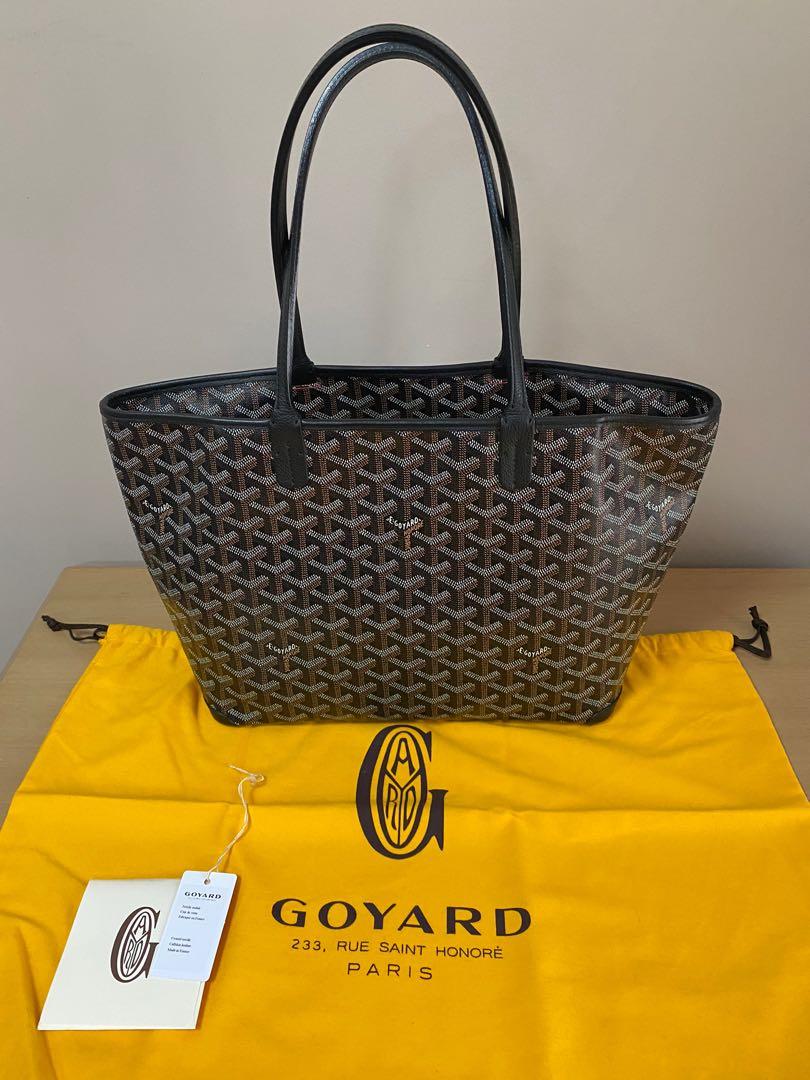 GOYARD ARTOIS PM Gris Tote Bag Grey Authentic