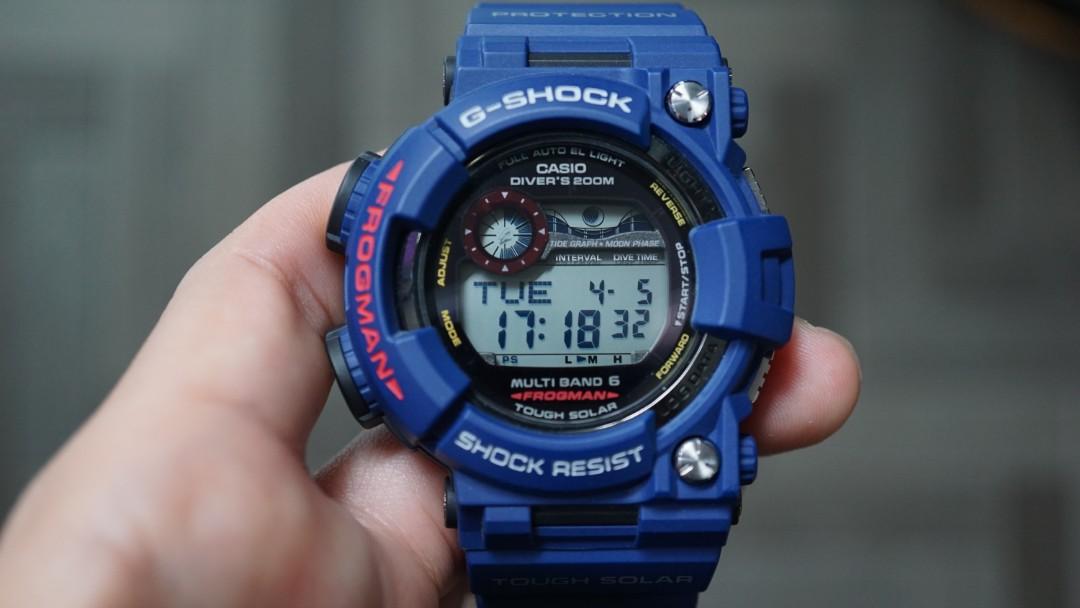 G shock frogman navy blue best sale