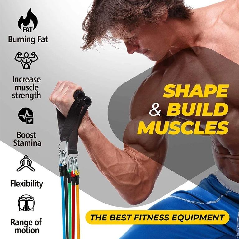 Elastic band exercise best sale equipment