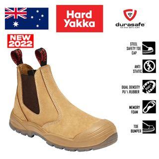 Hard Yakka 5" UTILITY SAFETY BOOT Water Resistant Leather WHEAT Size 4,5,6 Or 7
