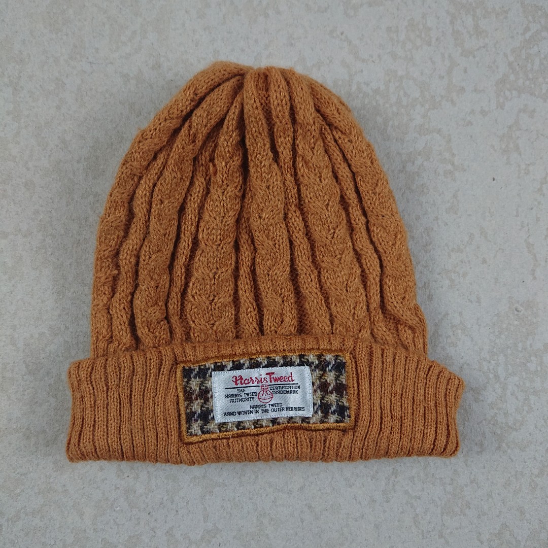 Harris Tweed Beanie Hat, Fesyen Pria 