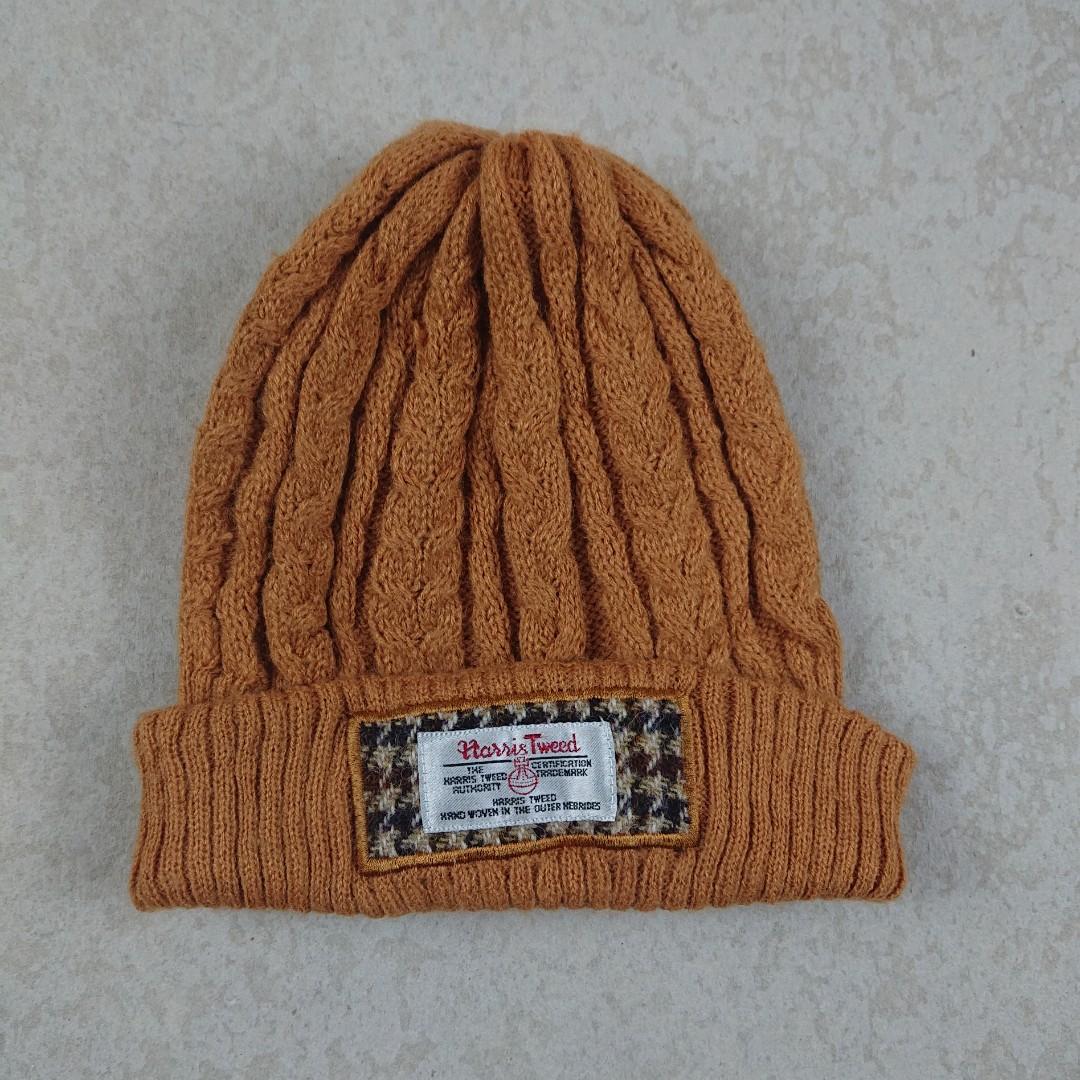 Harris Tweed Beanie Hat, Fesyen Pria 
