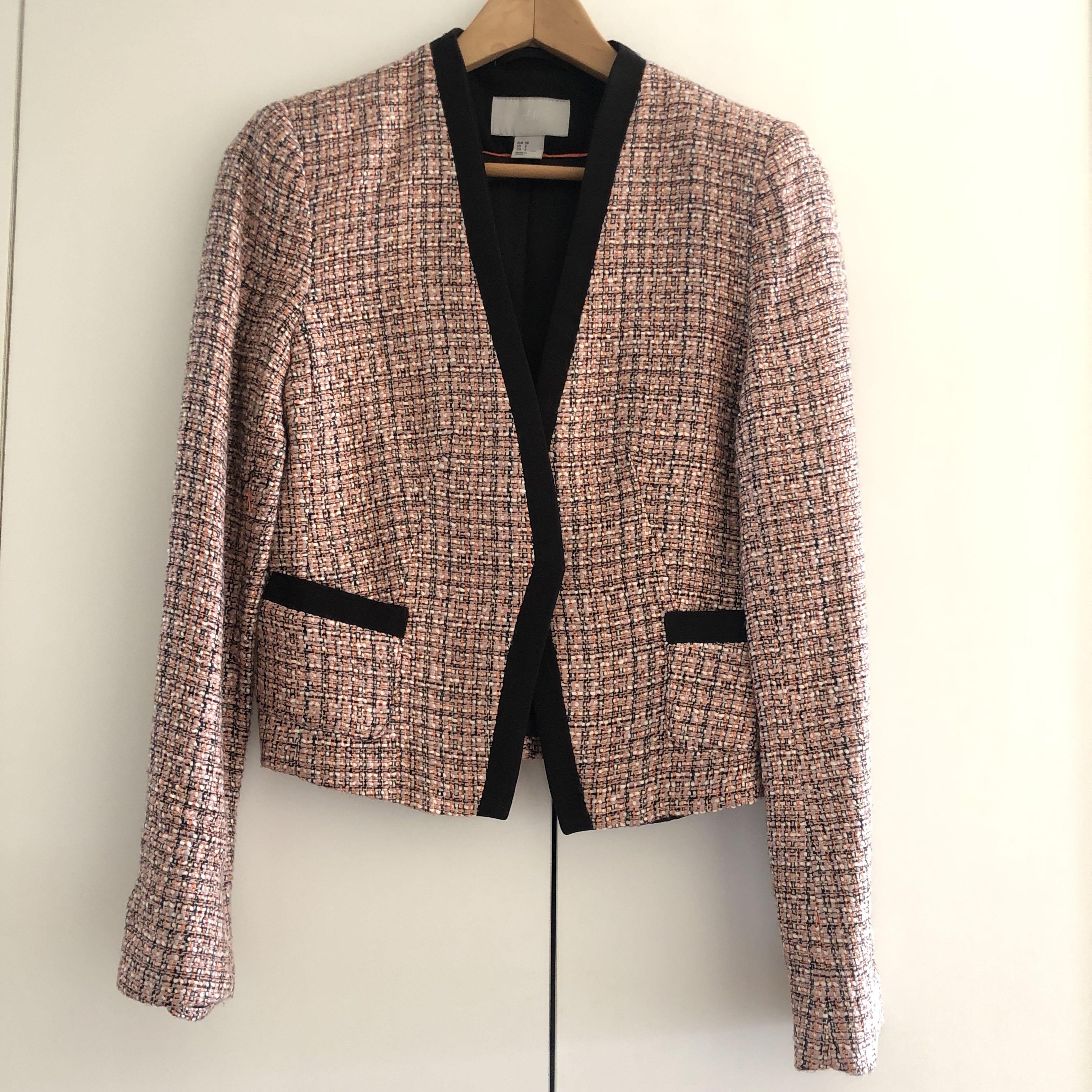 H M Tweed Blazer Women s Fashion Coats Jackets and Outerwear on