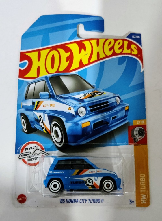 Hot wheels 85 honda city turbo ii blue 2025