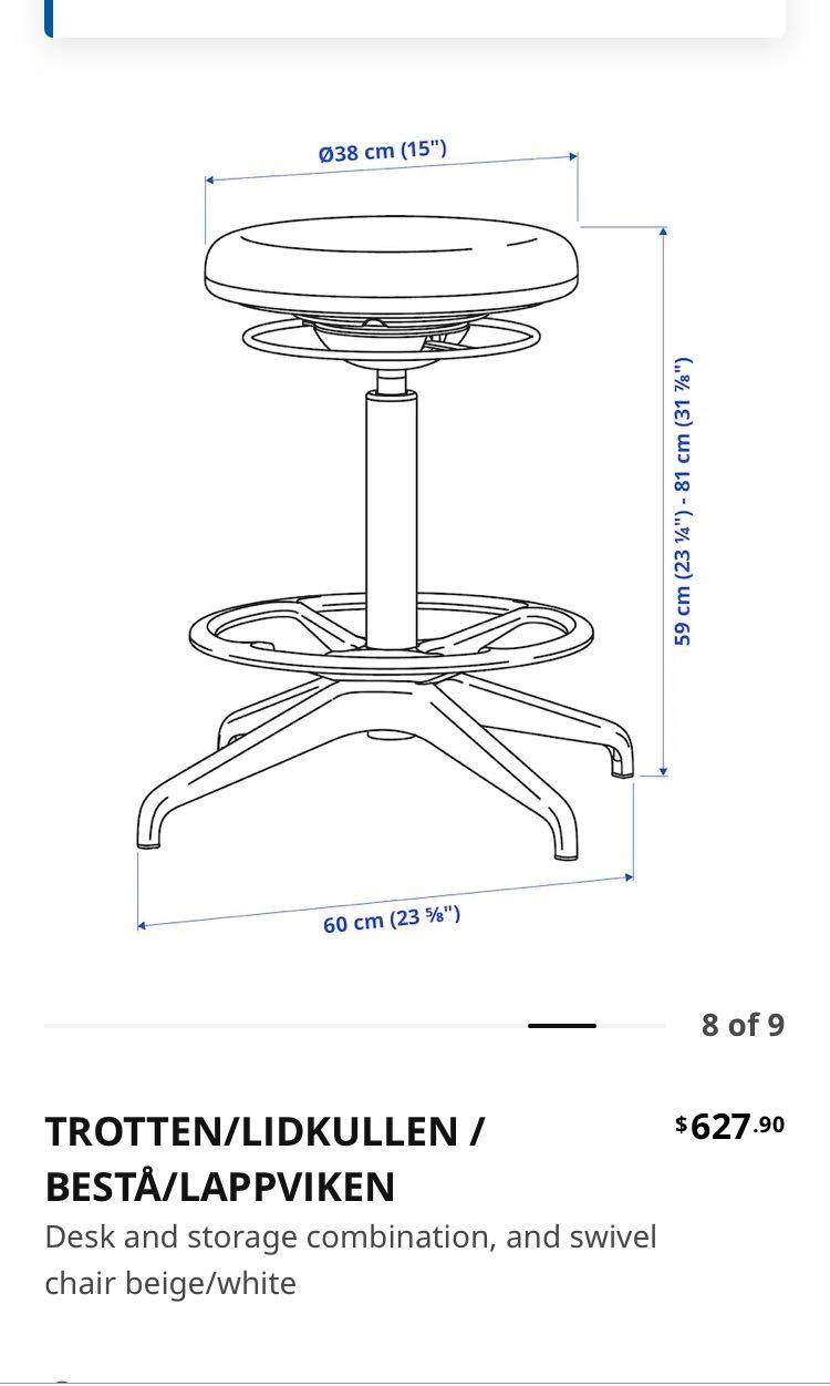 IKEA sit stand stool, Furniture & Home Living, Furniture, Chairs on