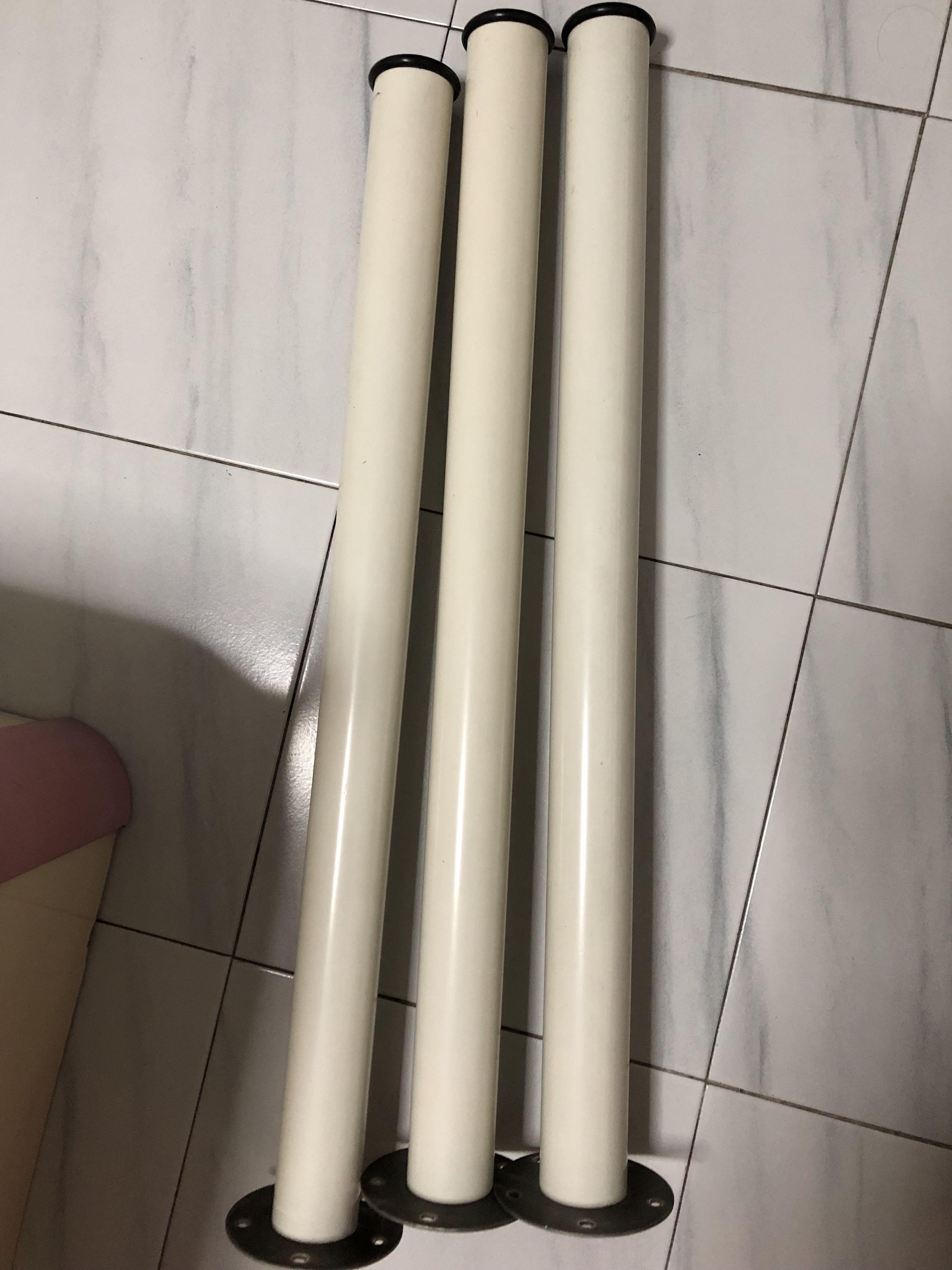 Ikea Table Legs with screws (White, 3 legs), Furniture & Home Living