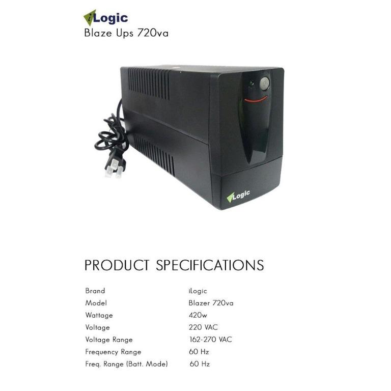 iLogic Blazer 720A Uninterruptible Power Supply, Computers & Tech ...