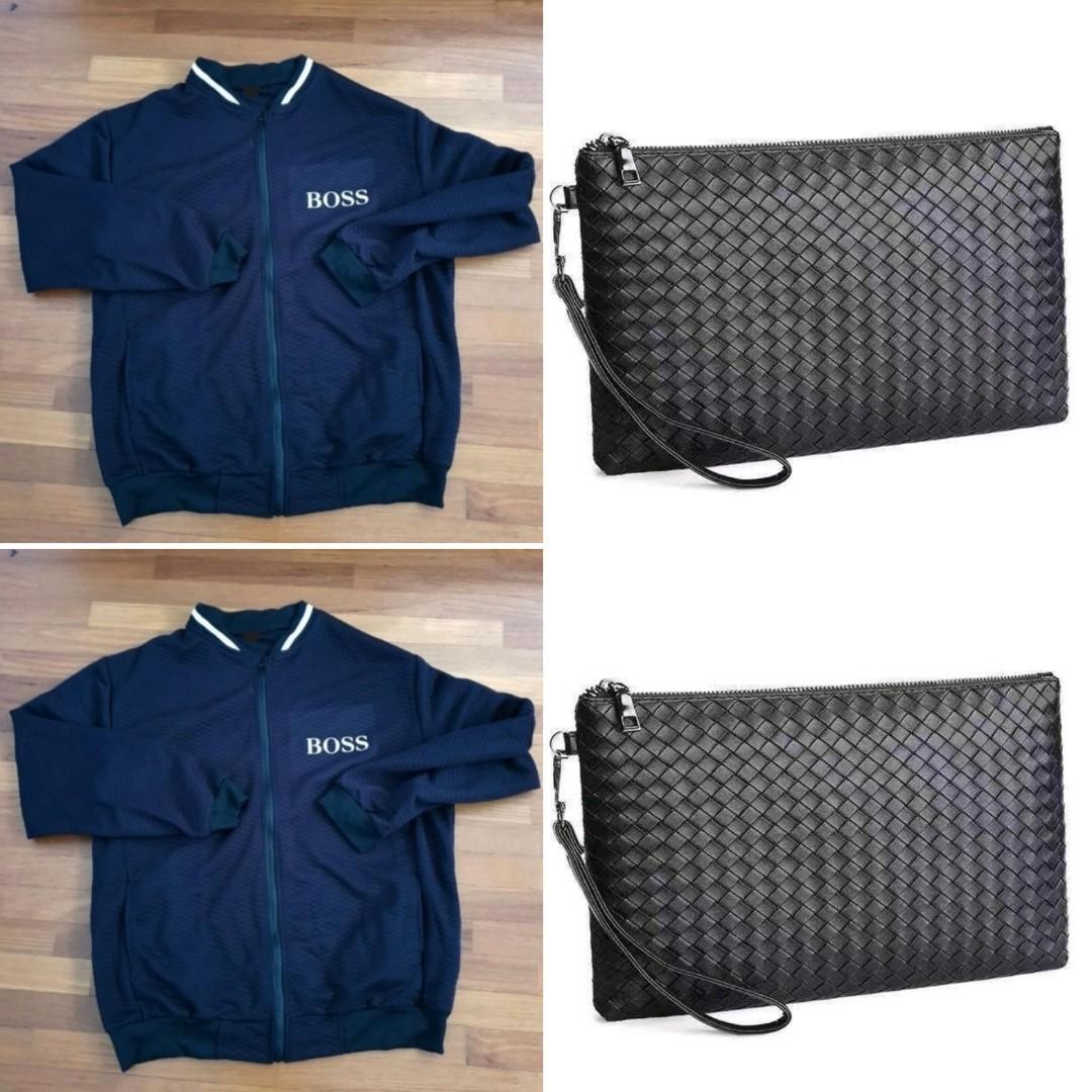 Jacket & Clutch, Women's Fashion, Bags & Wallets, Clutches on Carousell