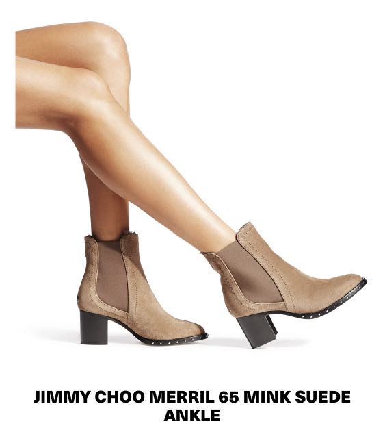 JIMMY CHOO MERRIL 65 MINK SUEDE ANKLE Carousell