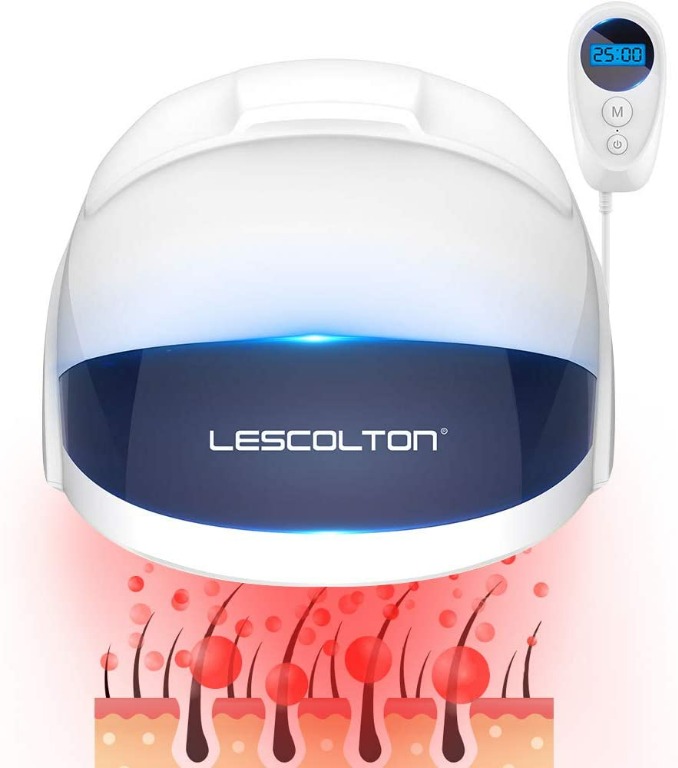Lescolton Infrared Hair Growth Laser Helmet Hair Growth System, FDA