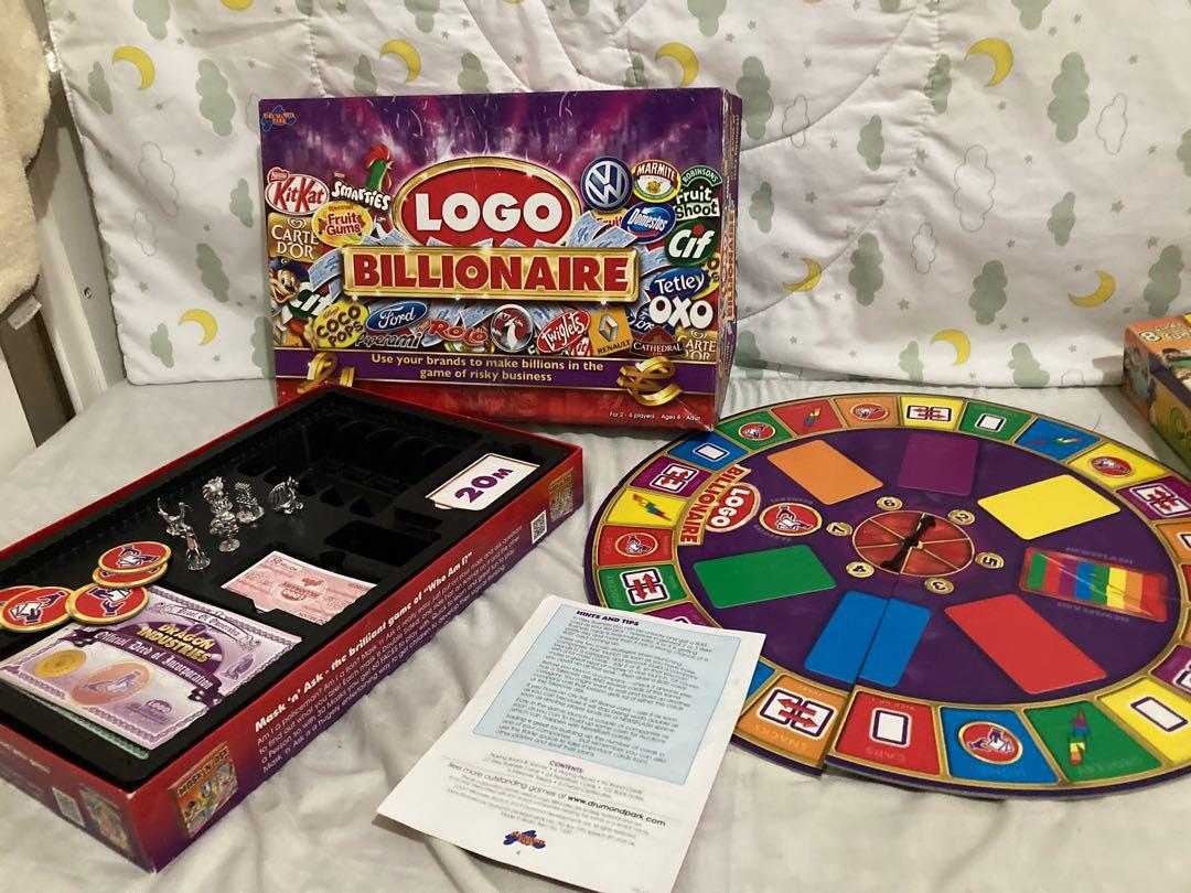 Logo billionaire complete, Hobbies & Toys, Toys & Games on Carousell
