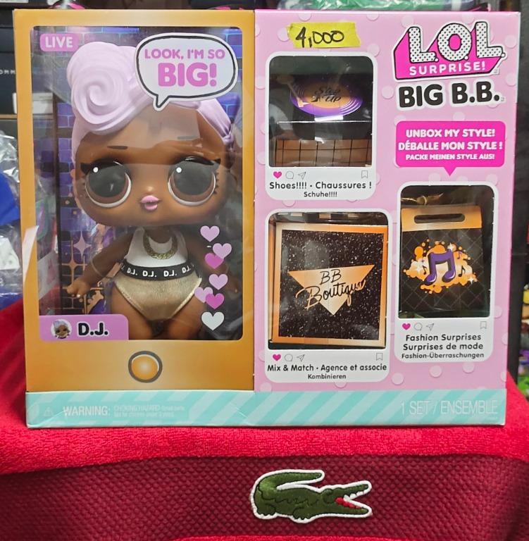 LOL Surprise Big B.B. (Big Baby) D.J. – 11 Large Doll, Unbox