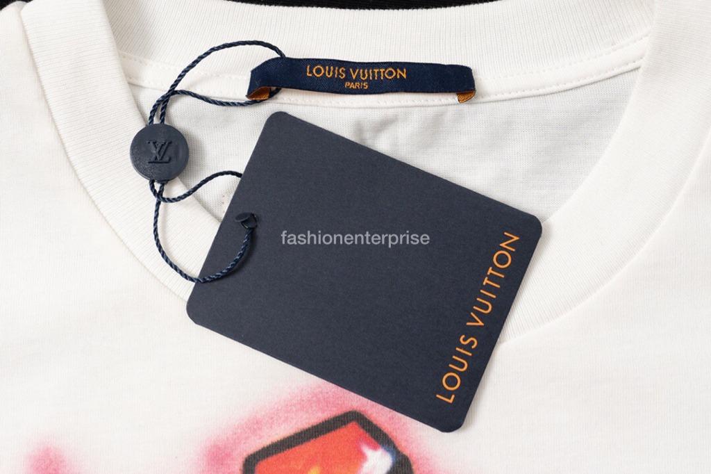 Louis Vuitton Graffiti T-Shirt, Men's Fashion, Tops & Sets