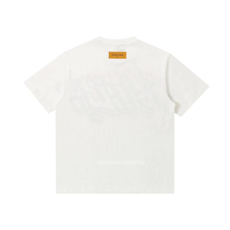 Louis Vuitton Rainbow Printed Tee Shirt milky white sz L