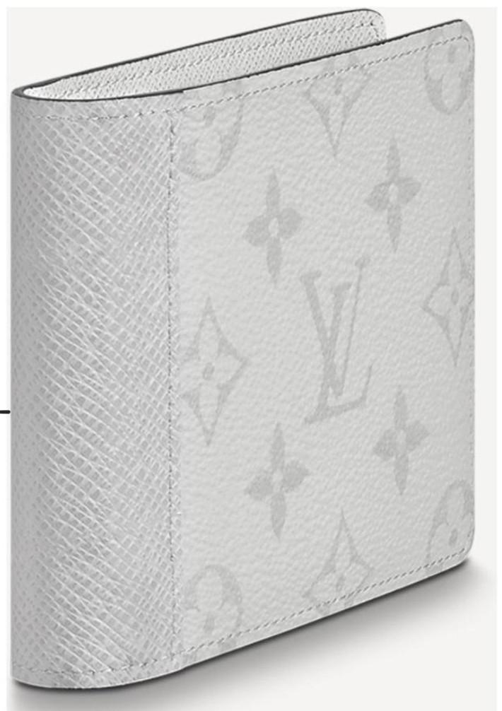 Louis Vuitton LV Multiple wallet Antartica White Leather ref