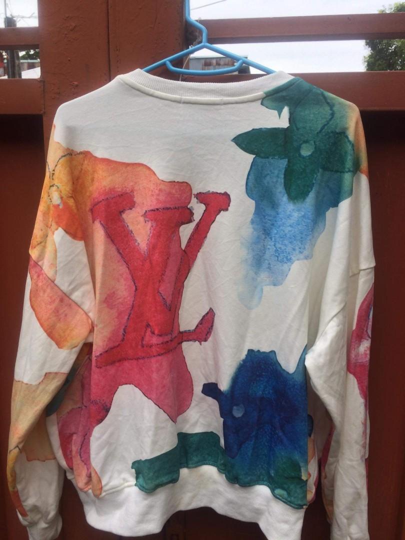 lv watercolor sweater