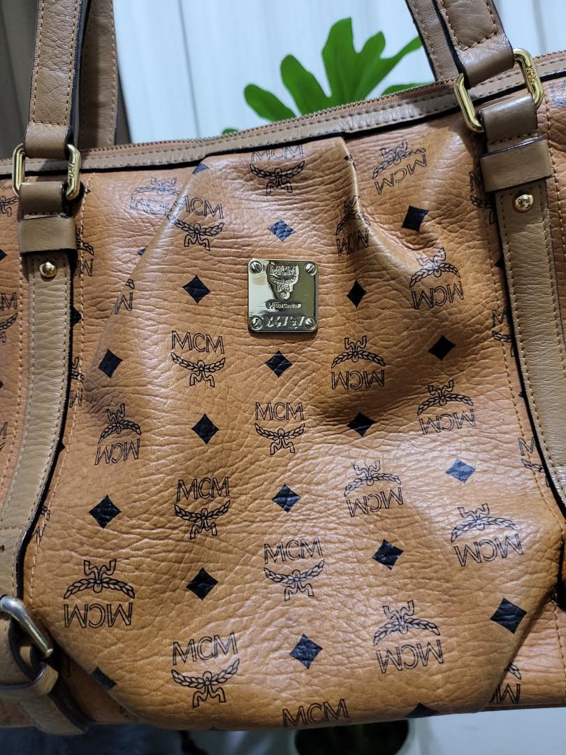 Mcm tote bag, Luxury, Bags & Wallets on Carousell