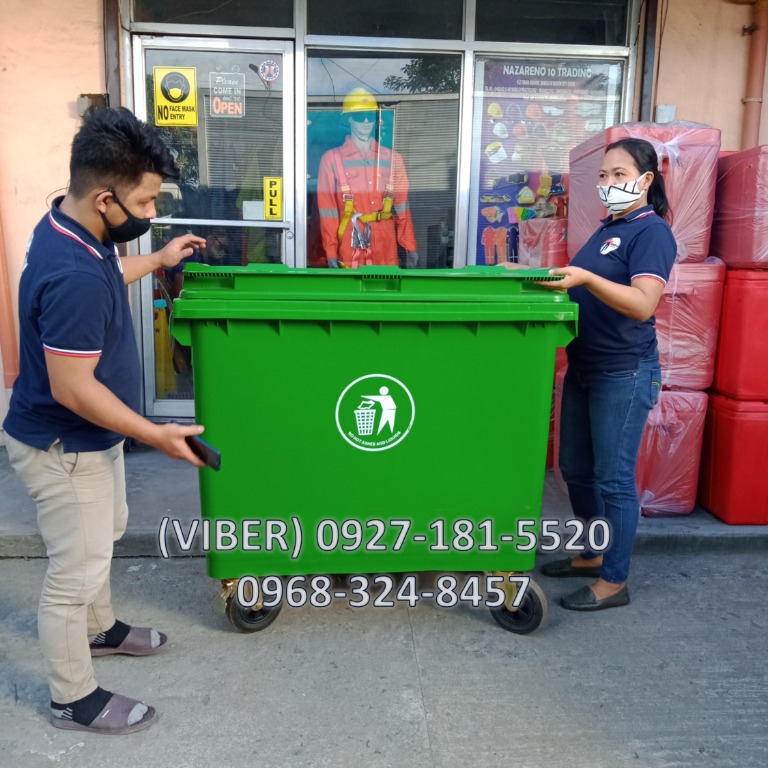 mobile trash bin 660 liters, Furniture & Home Living, Cleaning