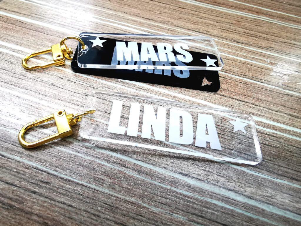 Name tag sales key rings