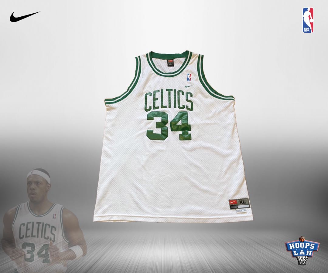 Vintage #34 PAUL PIERCE Boston Celtics NBA Nike Gray Jersey XL