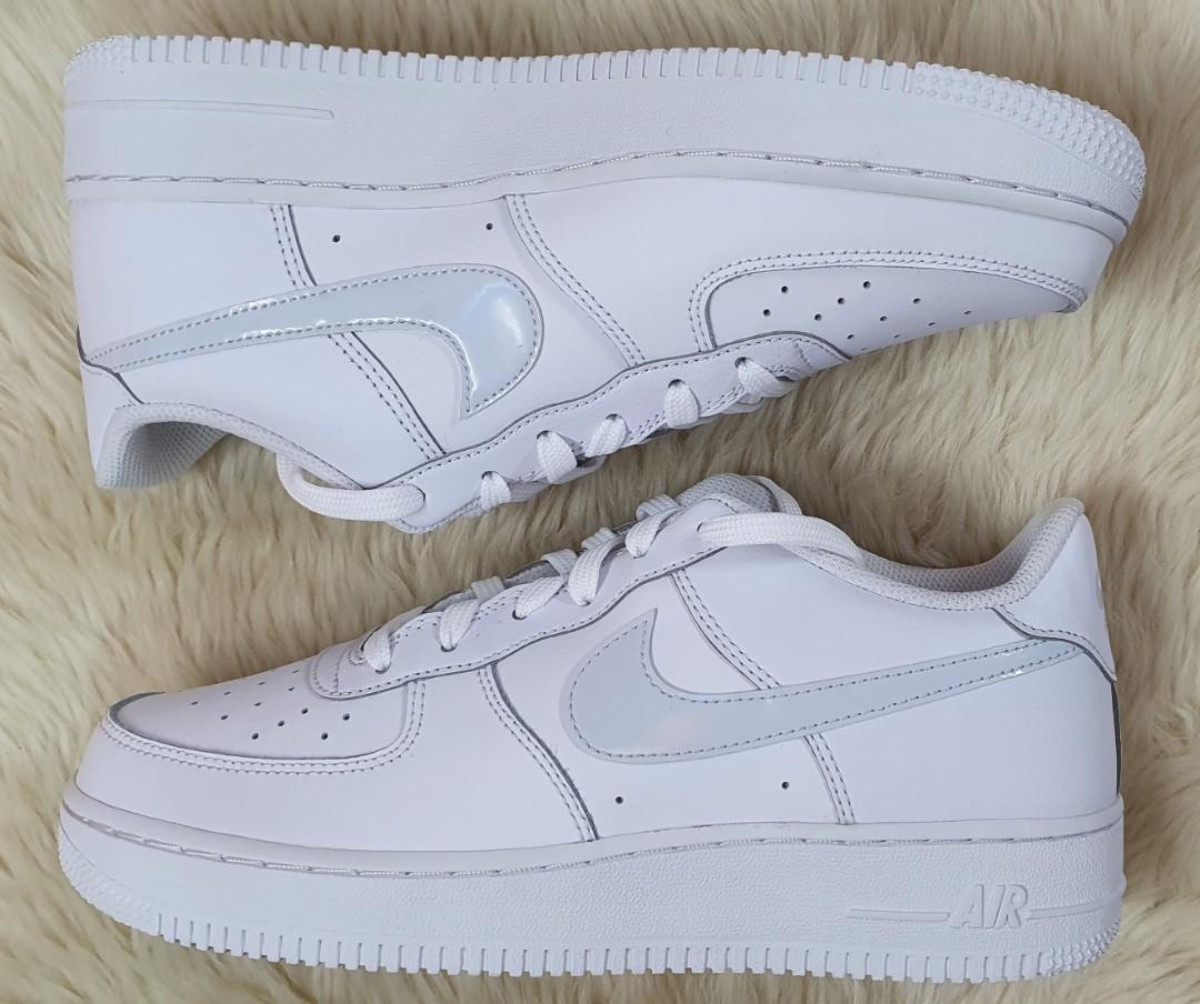 Nike Air Force 1 'White/Aura' Size 6Y (7-7.5 Us Women) And 7Y (8-8.5 Us  Women). 3600, Women'S Fashion, Footwear, Sneakers On Carousell