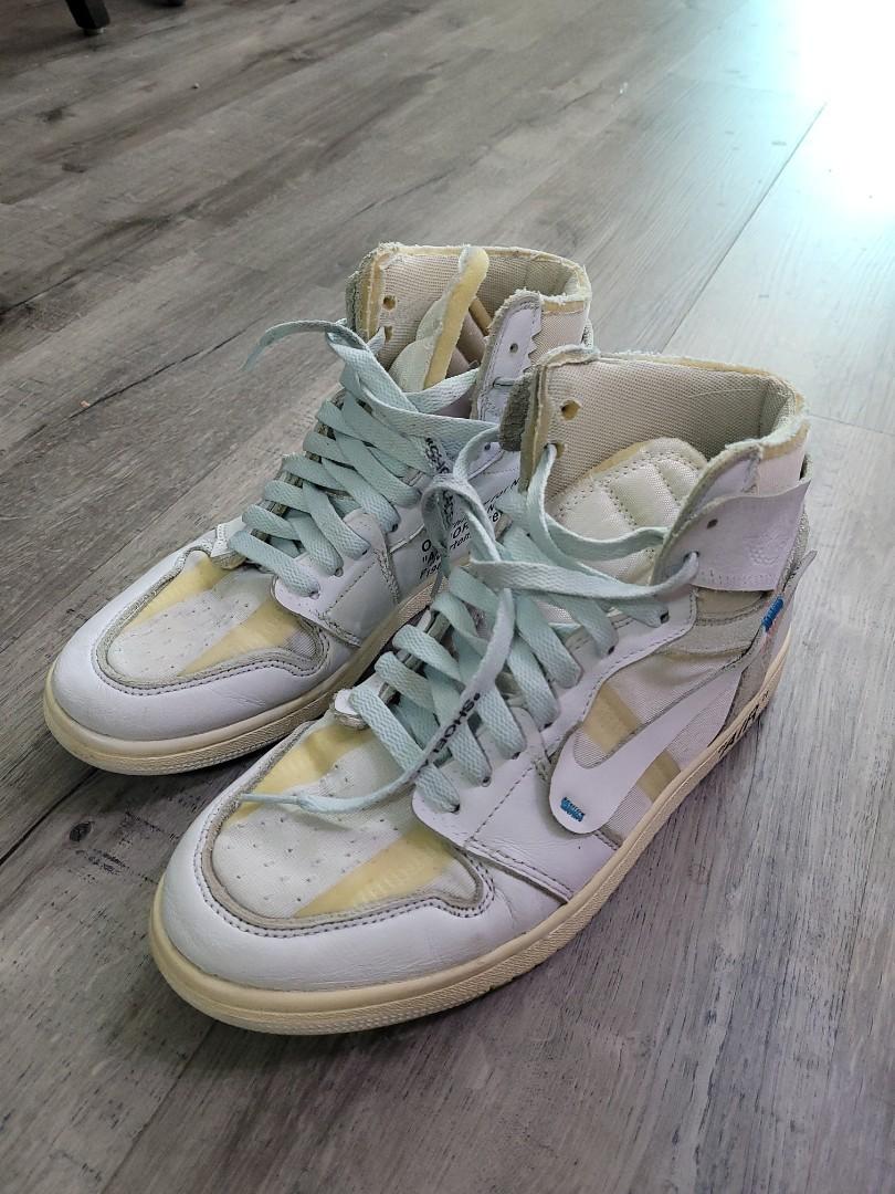 Air jordan 1 x off white resell sale