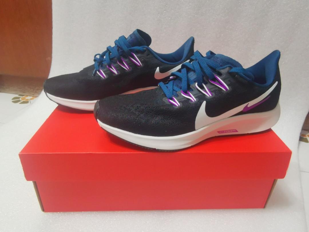 Nike air zoom pegasus 36 hot sale womens black summit white-valerian blue