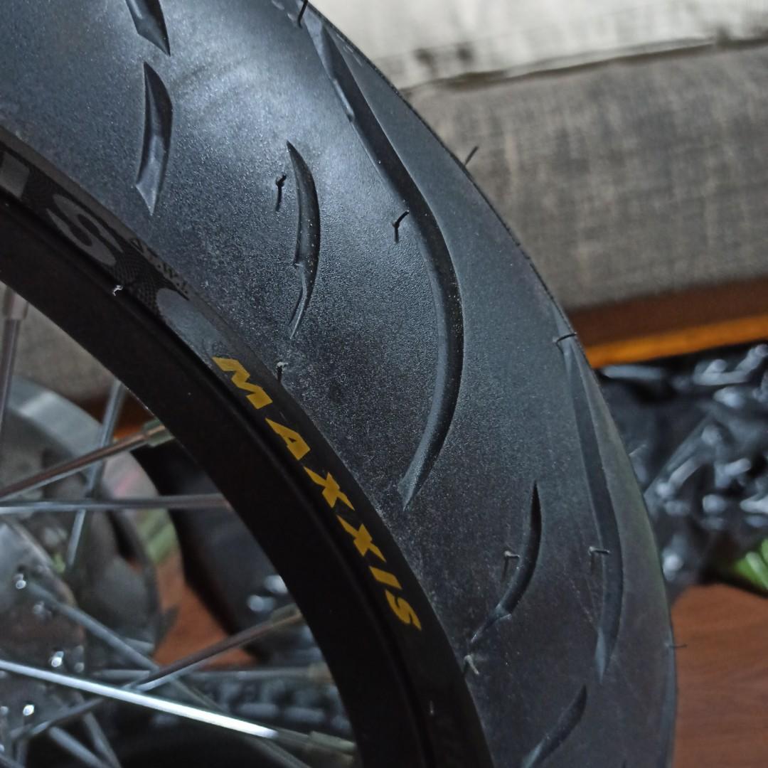 NMAX V1 & V2 Spoke Rim 14" ( tyres included ), Motorcycles, Motorcycle