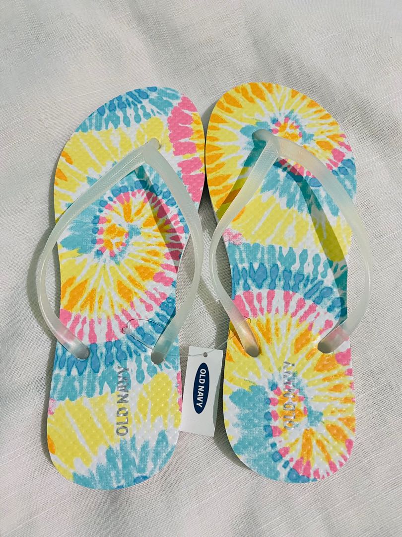 old navy flip flops yellow
