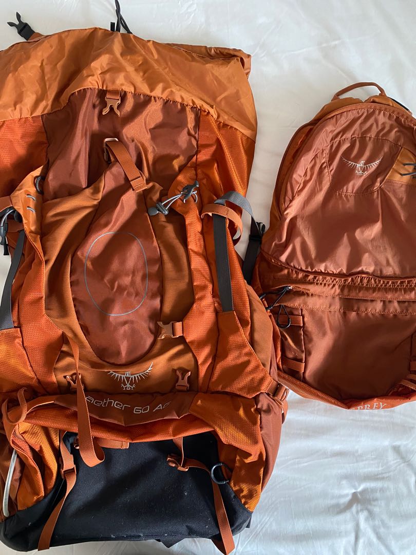 Osprey aether store 60 orange