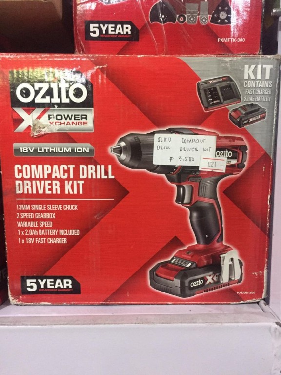 OZITO COMPACT DRILL DRIVER KIT, Commercial & Industrial, Construction