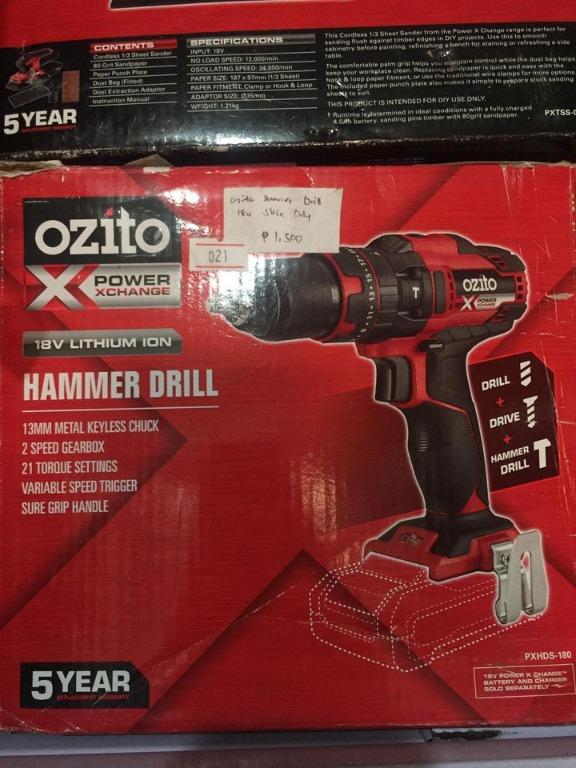 Ozito sales drill skin