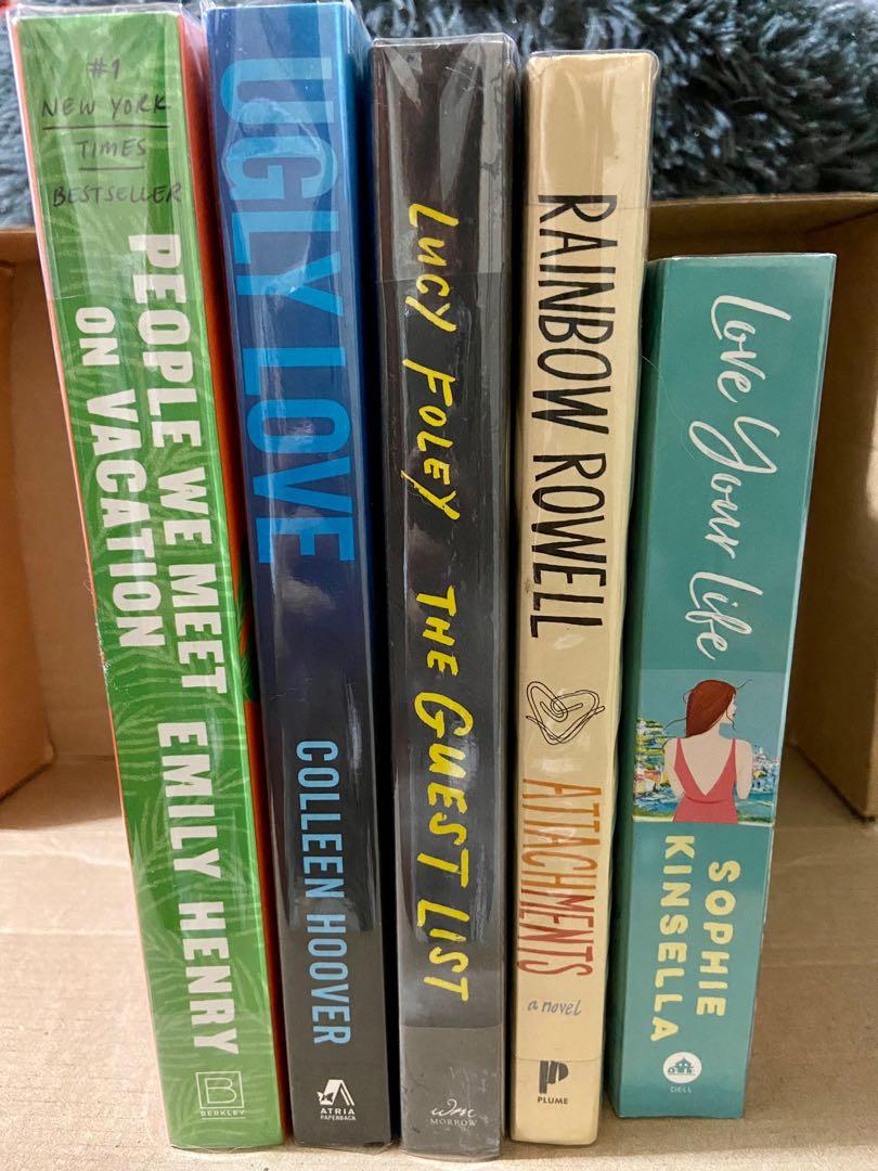 Pre loved books, Books sold separately (Category: Storybooks) located in Manila. Submitted by sgc10 (Listing ID 1153303034, Image 1). Description: Selling my pre loved books, only read them once. All of the books are plastic wrapped BOOKS ARE SOLD SEPARATELY ✨The Guest List- Gc, P650 ✨Love Your Life- Vvgc, P400 ✨Attachments- Gc, yellowing pages, P300 —SOLD—People We Meet on Vacation- Vvgc, P450 —SOLD— Ugly Love- Vgc, printed in India, P500 Pm me 